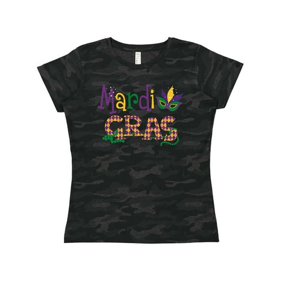 Inktastic Argyle Mardi Gras Women's T-Shirt