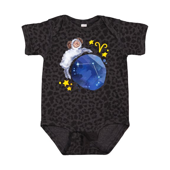 Inktastic Aries Constellation Zodiac Sign Illustration Boys or Girls Baby Bodysuit