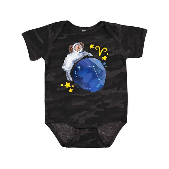 Inktastic Aries Constellation Zodiac Sign Illustration Boys or Girls Baby Bodysuit