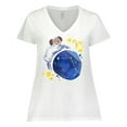 thumbnail image 1 of Inktastic Aries Constellation Zodiac Sign Illustration Women's Plus Size V-Neck T-Shirt, 1 of 5