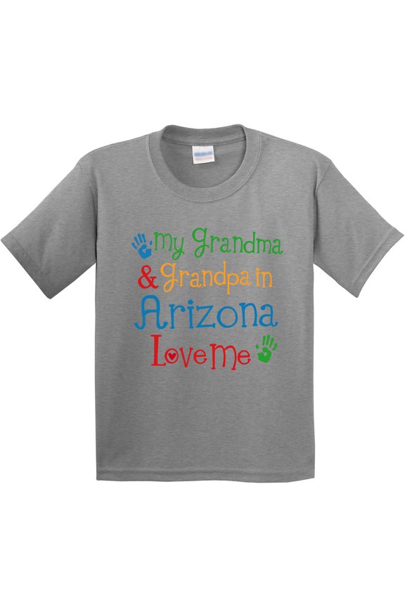 Arizona Grandma Grandpa Love Me Youth T-Shirt