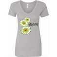 thumbnail image 1 of Inktastic Arizona Saguaro Cactus Flowers Women's V-Neck T-Shirt, 1 of 5