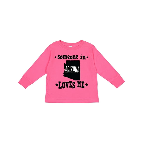 Inktastic Arizona Someone Loves Me Boys or Girls Long Sleeve Toddler T-Shirt