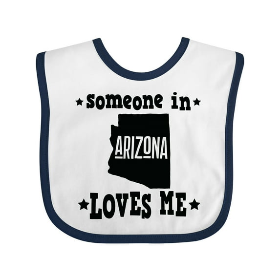 Inktastic Arizona Someone Loves Me Boys or Girls Baby Bib