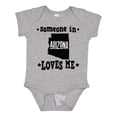 thumbnail image 1 of Inktastic Arizona Someone Loves Me Gift Boys or Girls Baby Bodysuit, 1 of 5