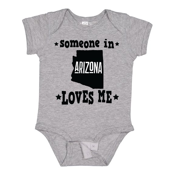 Inktastic Arizona Someone Loves Me Gift Boys or Girls Baby Bodysuit