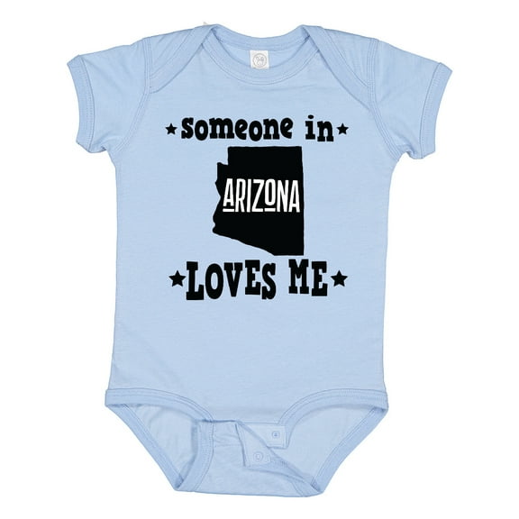 Inktastic Arizona Someone Loves Me Gift Boys or Girls Baby Bodysuit