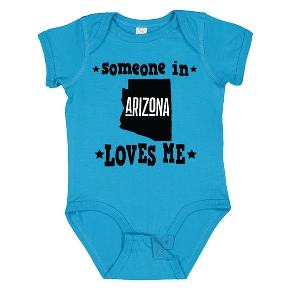 Inktastic Arizona Someone Loves Me Gift Boys or Girls Baby Bodysuit