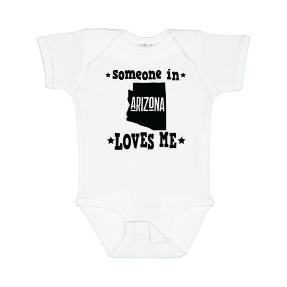 Inktastic Arizona Someone Loves Me Gift Boys or Girls Baby Bodysuit