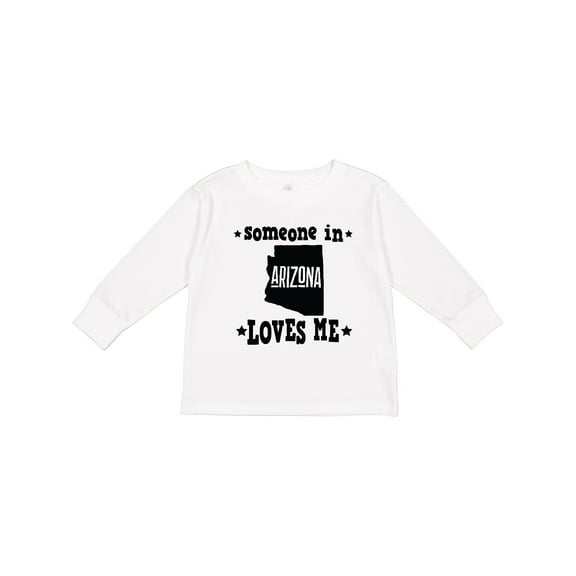 Inktastic Arizona Someone Loves Me Boys or Girls Long Sleeve Toddler T-Shirt