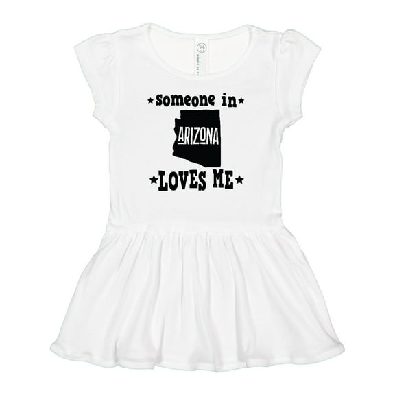 Inktastic Arizona Someone Loves Me Gift Girls Baby Dress
