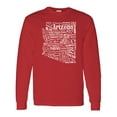 thumbnail image 1 of Inktastic Arizona Word Salad State Outline Long Sleeve T-Shirt, 1 of 5