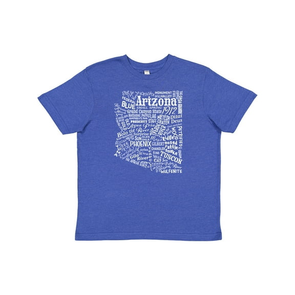 Inktastic Arizona Word Salad- State Outline Youth T-Shirt