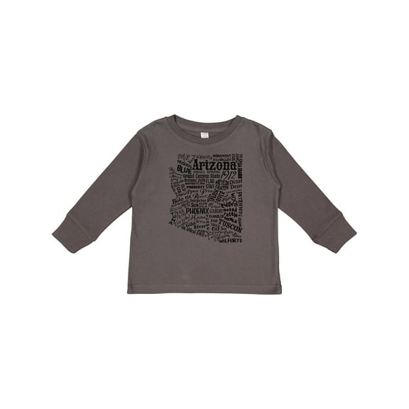 Inktastic Arizona Word Salad- state outline Boys or Girls Long Sleeve Toddler T-Shirt