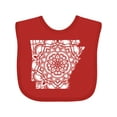 thumbnail image 1 of Inktastic Arkansas Silhouette Mandala Boys or Girls Baby Bib, 1 of 4