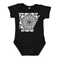 thumbnail image 1 of Inktastic Arkansas Silhouette Mandala Boys or Girls Baby Bodysuit, 1 of 5