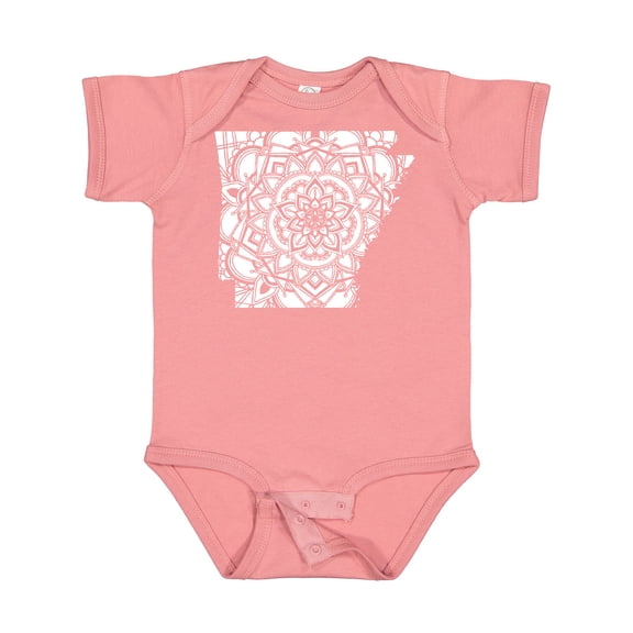 Inktastic Arkansas Silhouette Mandala Boys or Girls Baby Bodysuit