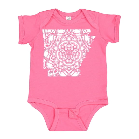 Inktastic Arkansas Silhouette Mandala Boys or Girls Baby Bodysuit