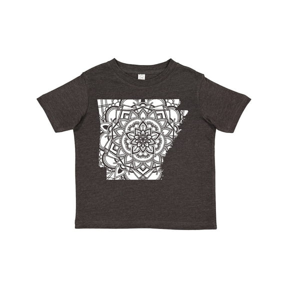 Inktastic Arkansas Silhouette Mandala Boys or Girls Toddler T-Shirt