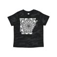 thumbnail image 1 of Inktastic Arkansas Silhouette Mandala Boys or Girls Toddler T-Shirt, 1 of 5