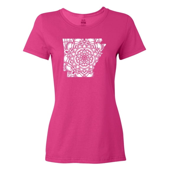 Inktastic Arkansas Silhouette Mandala Women's T-Shirt