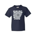 thumbnail image 1 of Inktastic Arkansas Silhouette Mandala Youth T-Shirt, 1 of 5