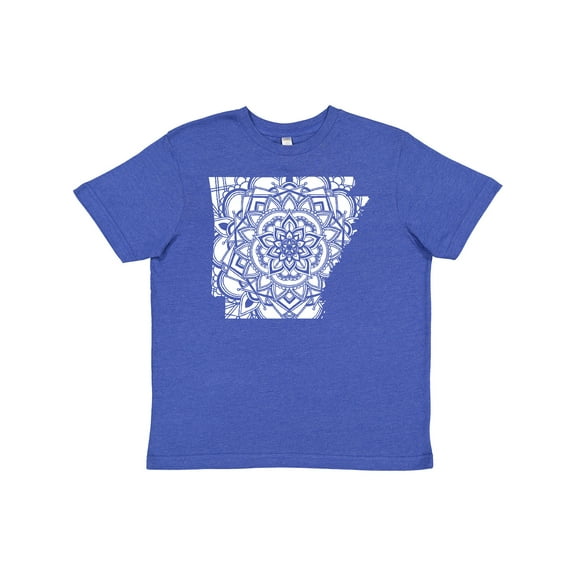 Inktastic Arkansas Silhouette Mandala Youth T-Shirt