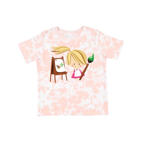 Inktastic Artist Girl with Easel Girls Toddler T-Shirt