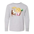 thumbnail image 1 of Inktastic Artist Girl with Easel Long Sleeve Youth T-Shirt, 1 of 5