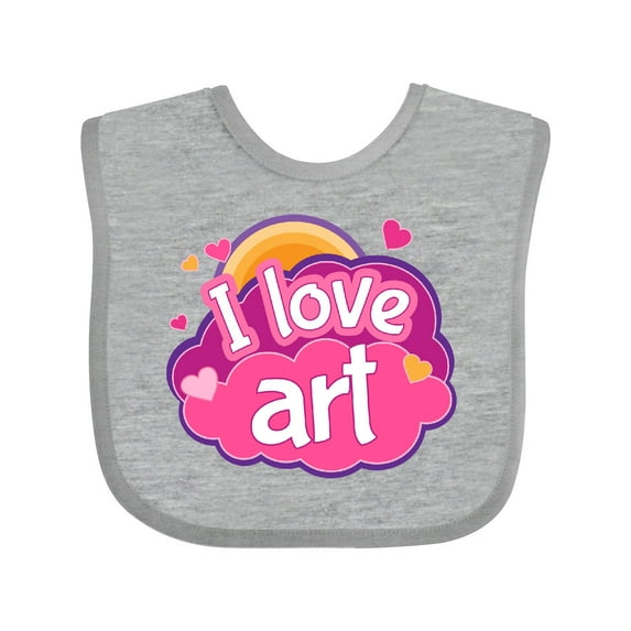 Inktastic Artist I Love Art Girls Baby Bib