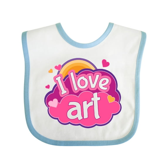 Inktastic Artist I Love Art Girls Baby Bib