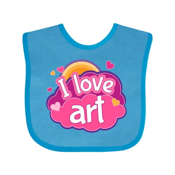 Inktastic Artist I Love Art Girls Baby Bib