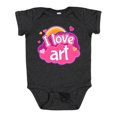 thumbnail image 1 of Inktastic Artist I Love Art Girls Baby Bodysuit, 1 of 5