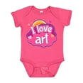 thumbnail image 1 of Inktastic Artist I Love Art Girls Baby Bodysuit, 1 of 5
