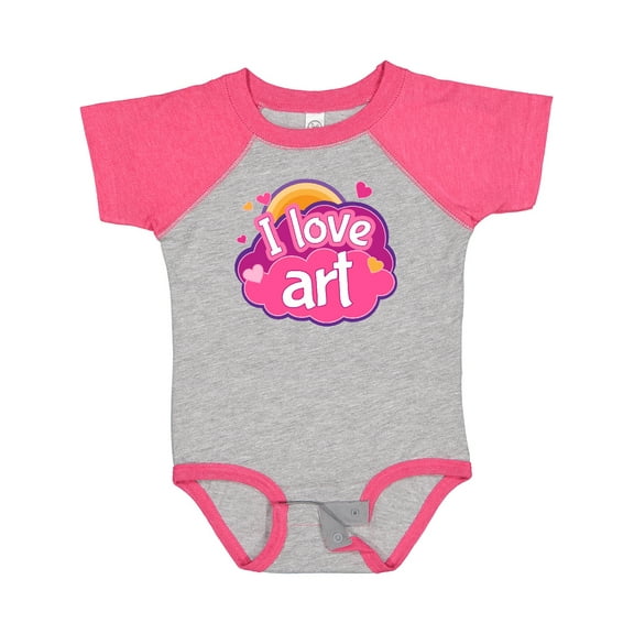 Inktastic Artist I Love Art Girls Baby Bodysuit