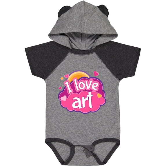 Inktastic Artist I Love Art Girls Baby Bodysuit