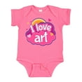 thumbnail image 1 of Inktastic Artist I Love Art Girls Baby Bodysuit, 1 of 5