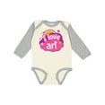 thumbnail image 1 of Inktastic Artist I Love Art Girls Long Sleeve Baby Bodysuit, 1 of 5
