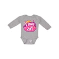 thumbnail image 1 of Inktastic Artist I Love Art Girls Long Sleeve Baby Bodysuit, 1 of 5