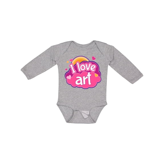 Inktastic Artist I Love Art Girls Long Sleeve Baby Bodysuit