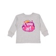 thumbnail image 1 of Inktastic Artist I Love Art Girls Long Sleeve Toddler T-Shirt, 1 of 5