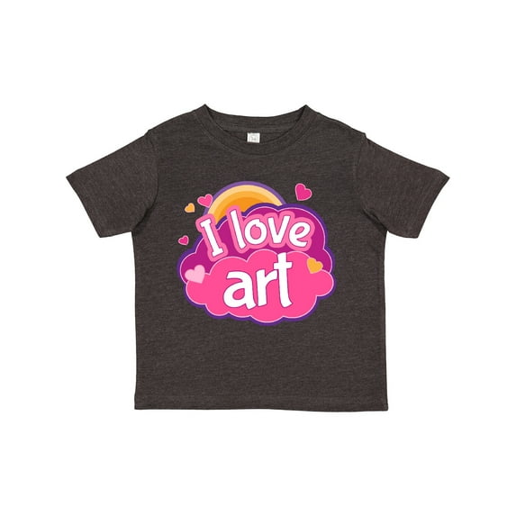Inktastic Artist I Love Art Girls Toddler T-Shirt