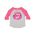 thumbnail image 1 of Inktastic Artist I Love Art Girls Toddler T-Shirt, 1 of 5