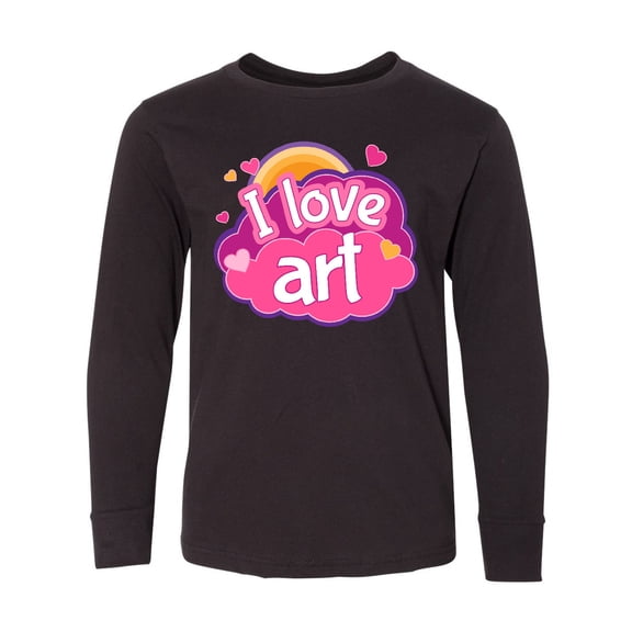 Inktastic Artist I Love Art Long Sleeve Youth T-Shirt