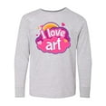 thumbnail image 1 of Inktastic Artist I Love Art Long Sleeve Youth T-Shirt, 1 of 5