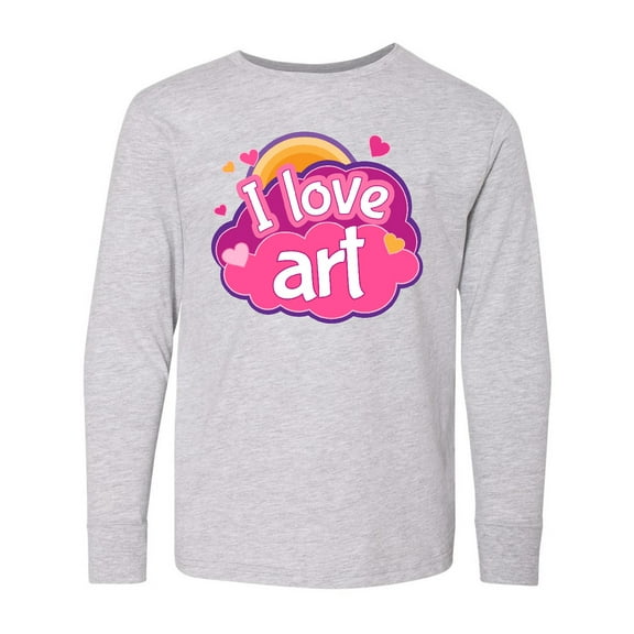 Inktastic Artist I Love Art Long Sleeve Youth T-Shirt
