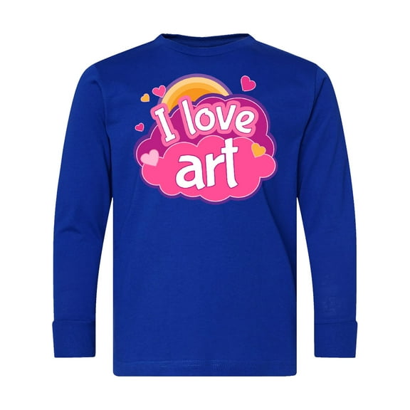 Inktastic Artist I Love Art Long Sleeve Youth T-Shirt