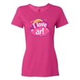 thumbnail image 1 of Inktastic Artist I Love Art Women's T-Shirt, 1 of 5