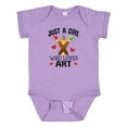 thumbnail image 1 of Inktastic Artist Just A Girl Who Loves Art Girls Baby Bodysuit, 1 of 5