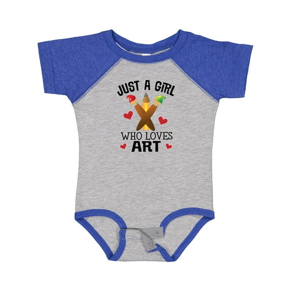 Inktastic Artist Just A Girl Who Loves Art Girls Baby Bodysuit
